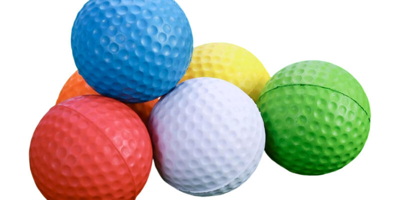 Durable custom color logo 1 piece practice golf balls wholesale