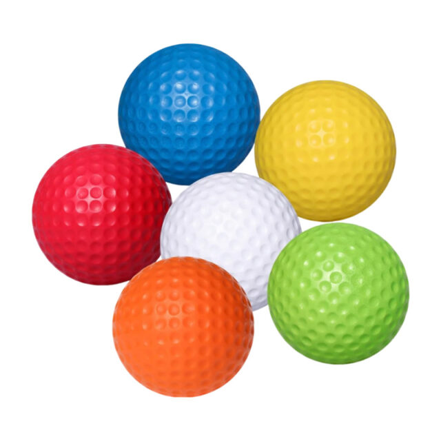 Durable custom color logo 1 piece practice golf balls wholesale