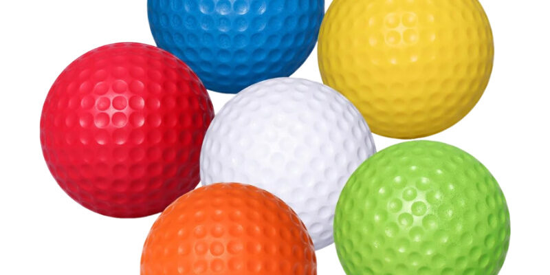 Custom Color Durable 1 Piece Practice Golf Balls (8) Durable custom color logo 1 piece practice golf balls wholesale