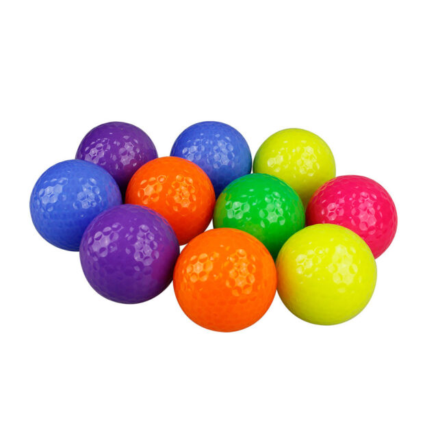 Wholesale custom logo piece practice golf balls colorful design