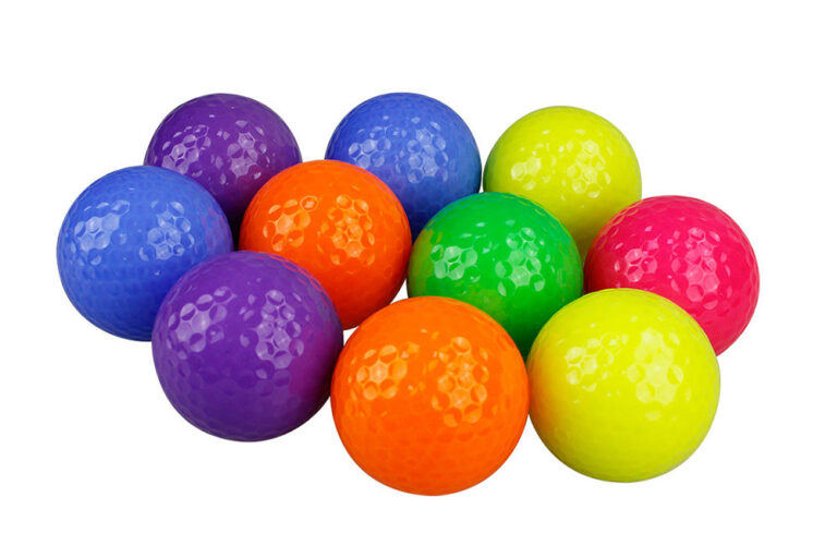 Wholesale custom logo piece practice golf balls colorful design