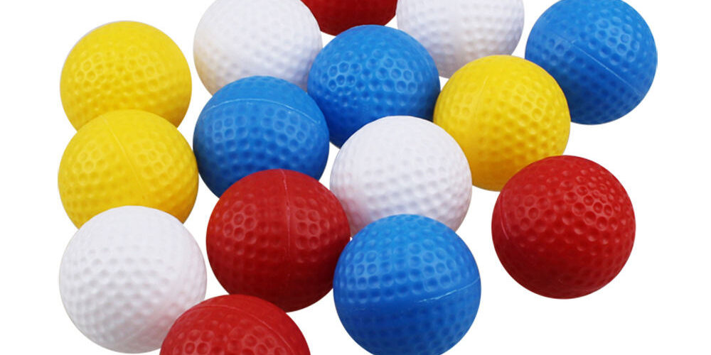 Durable Multi-Color Piece Practice Golf Balls (5) High quality colored piece practice golf balls manufacturer