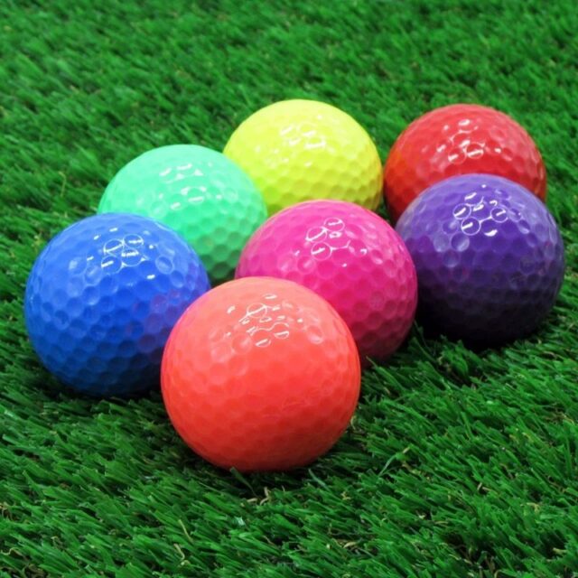 Hot Selling Multi-Color 2 Piece Distance Golf Balls (2) Multi-color 2 piece distance golf balls supplier