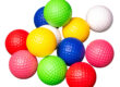 Custom logo piece practice golf balls colorful design