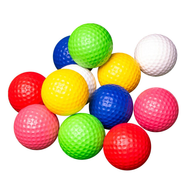 Custom logo piece practice golf balls colorful design