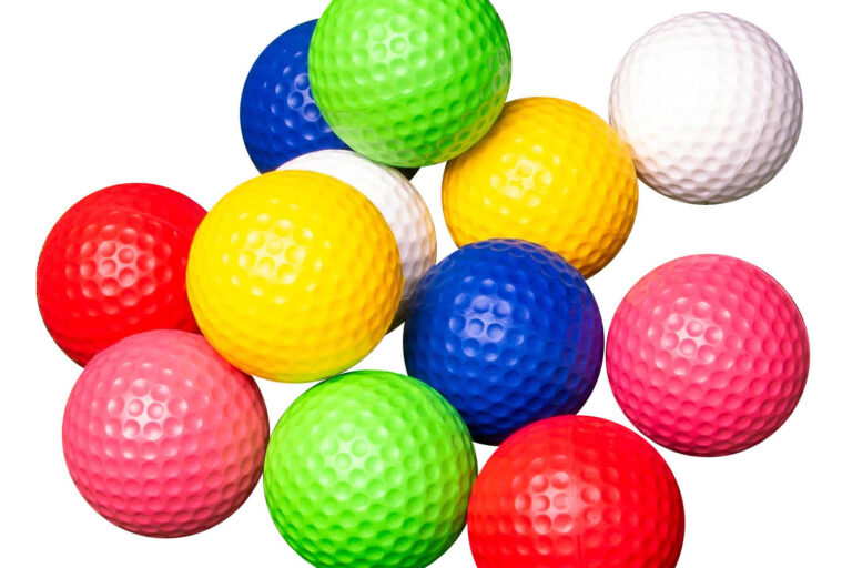 Custom logo piece practice golf balls colorful design
