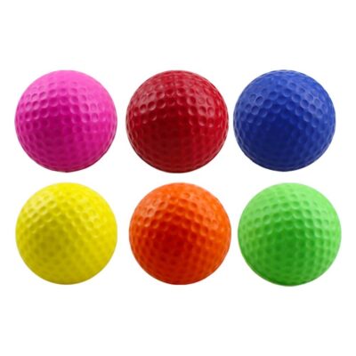 Custom logo piece practice golf balls colorful design