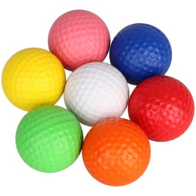 Custom logo piece practice golf balls colorful design