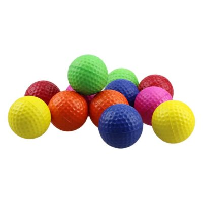 Custom logo piece practice golf balls colorful design