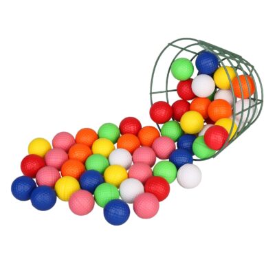 Custom logo piece practice golf balls colorful design