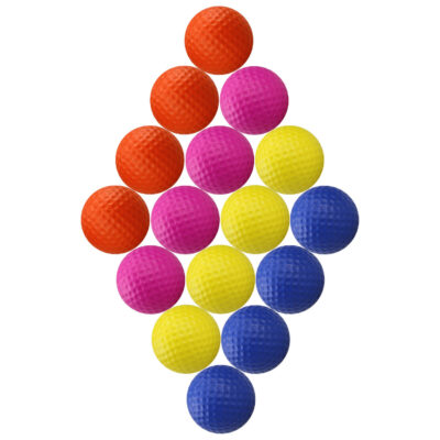 Custom logo piece practice golf balls colorful design