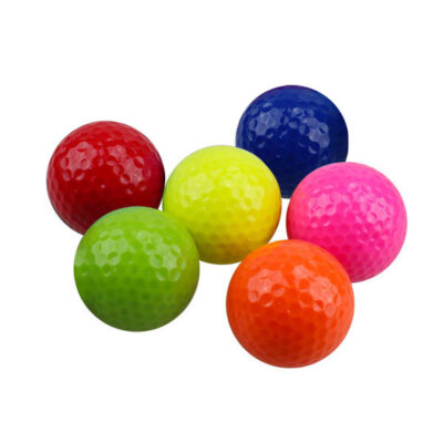 Custom logo colored outdoor piece practice golf balls factory