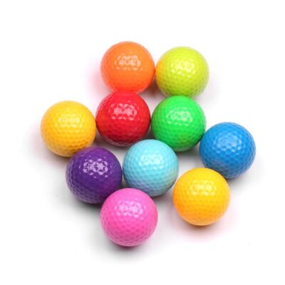 Custom logo colored outdoor piece practice golf balls factory