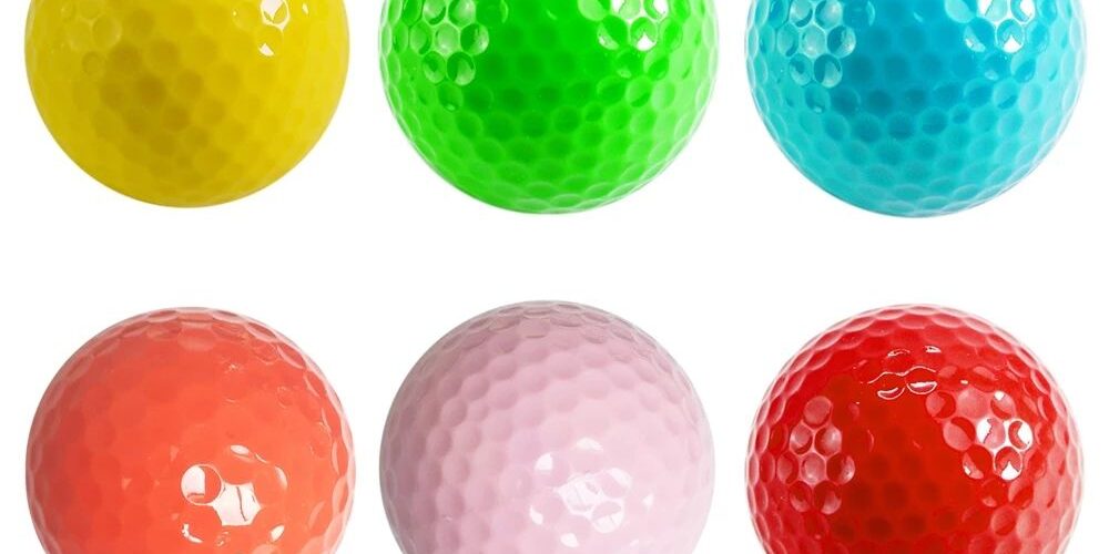 Custom logo colored outdoor piece practice golf balls factory
