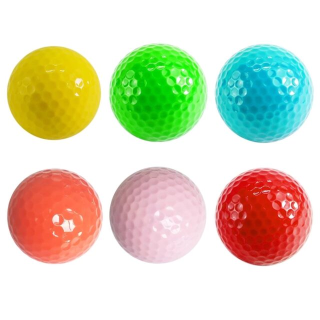 Outdoor Piece Practice Golf Balls with Logo Customization (5) Custom logo colored outdoor piece practice golf balls factory