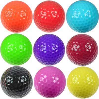 Custom logo colored outdoor piece practice golf balls factory
