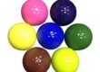 Custom logo colored outdoor piece practice golf balls factory