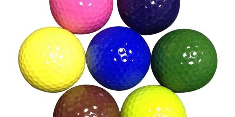 Outdoor Piece Practice Golf Balls with Logo Customization (8) Custom logo colored outdoor piece practice golf balls factory