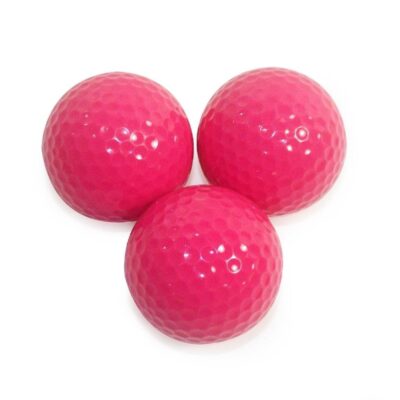 Multi-color piece practice golf balls for training use