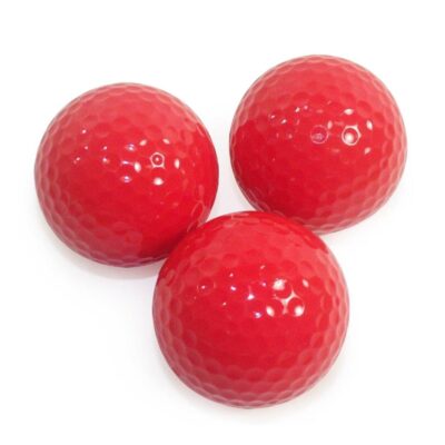 Multi-color piece practice golf balls for training use