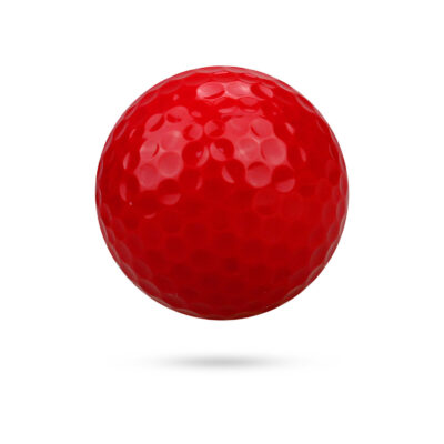 Multi-color piece practice golf balls for training use